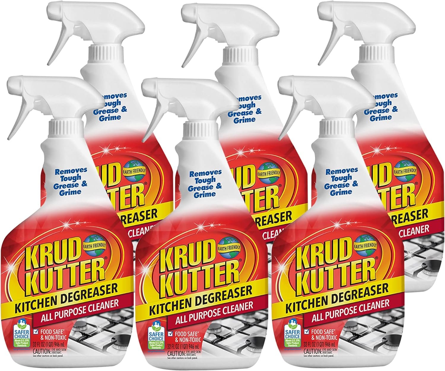 Krud Kutter 3053736PK Kitchen Degreaser All Purpose Cleaner, Clear