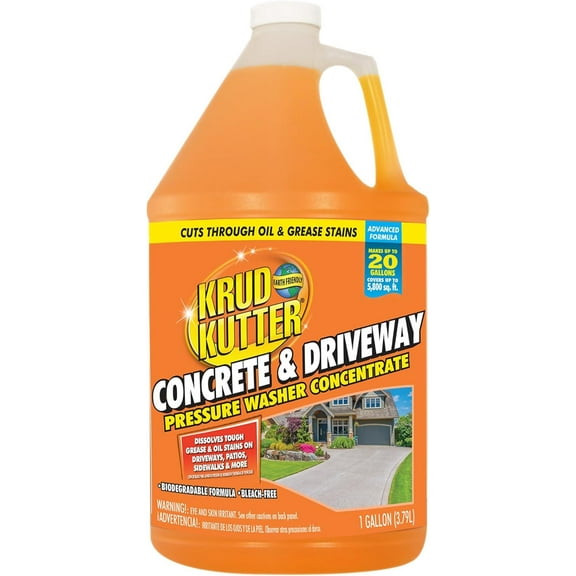 Krud Kutter Concrete & Driveway Pressure Washer Concentrate, Advanced Formula 1 Gallon - 385466