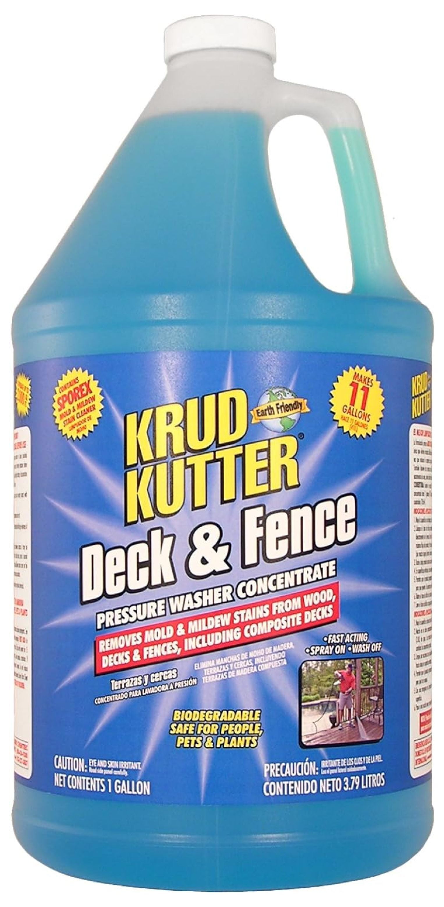 Krud Kutter DF01 Blue Pressure Washer Concentrate Deck and Fence