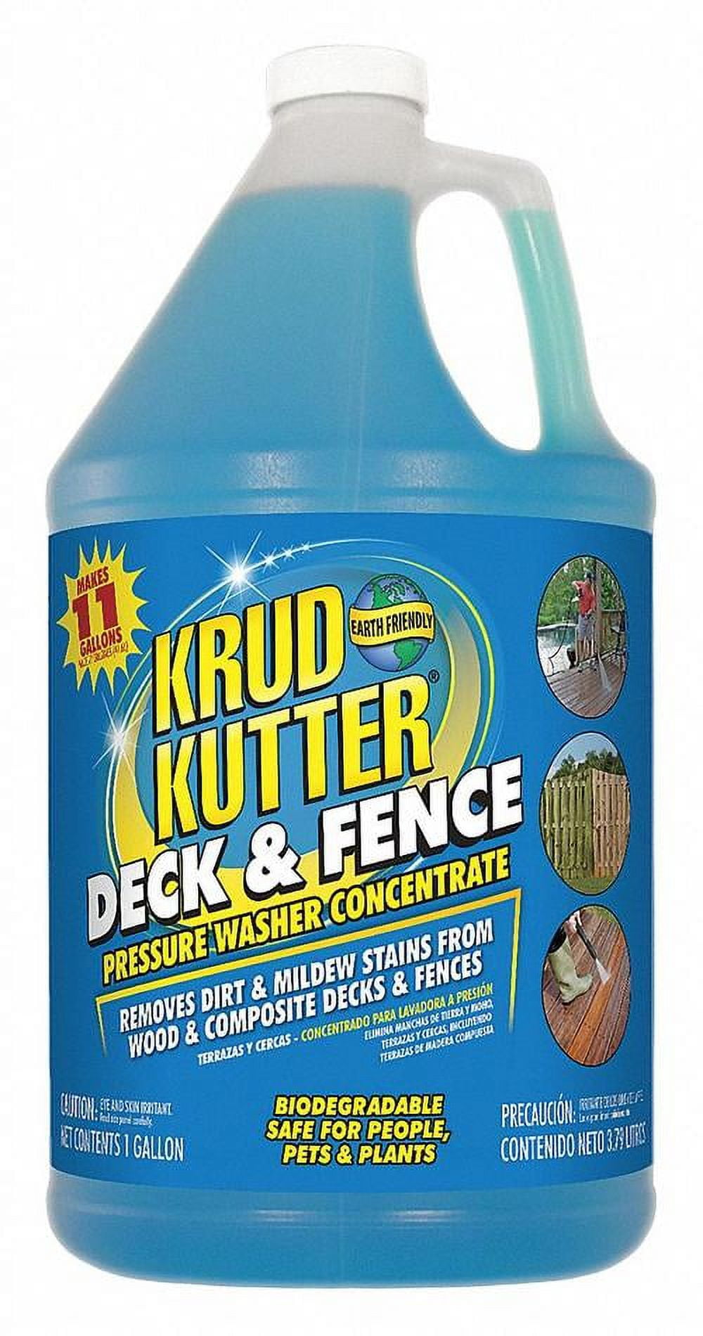 Krud Kutter Deck and Fence Cleaner, 1 gal. Size, For Use On Wood Fences