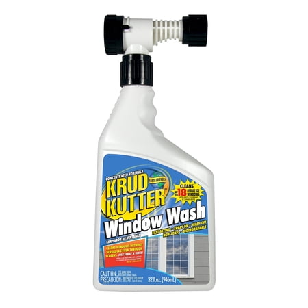 Krud Kutter Hose End Window Wash Cleaner Liquid Concentrate-WW32H4, 32 oz Bottle (2 Pack)