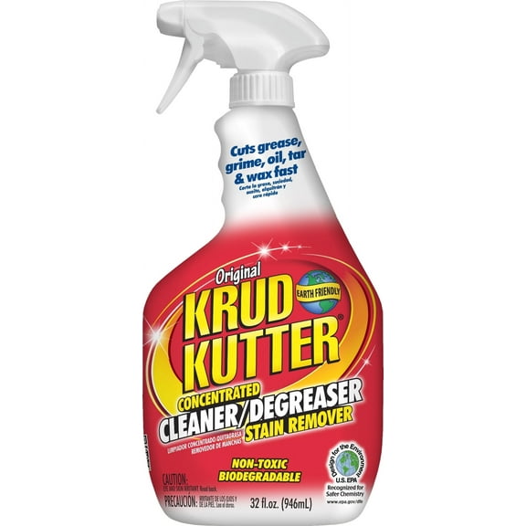 Krud Kutter KK32 Original Concentrated Cleaner/Degreaser, 32-Ounce Spray Bottle