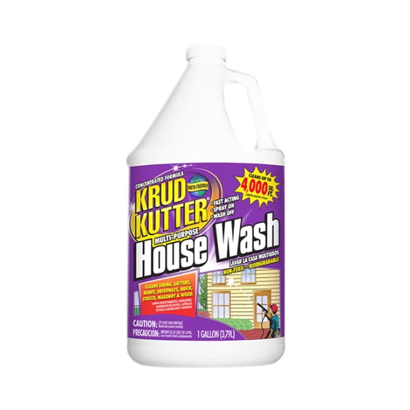 Krud Kutter Multi-Purpose House Wash Cleaner, Liquid Concentrate, 1 gal