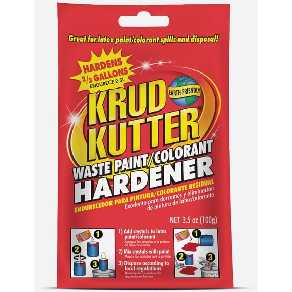 Krud Kutter PH3512 Waste Paint Hardener Crystals, 3.5 oz, Cream
