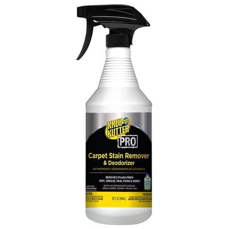 Rustoleum 352258 Carpet Stain Remover Plus Deodorizer, Lemon Scent, 32 Oz Spray Bottle, 6/carton