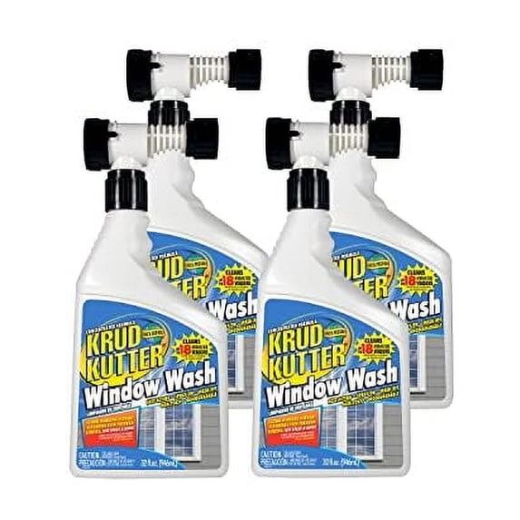 Krud Kutter WW32H4-4PK Window Wash, 32 oz, 4 Pack