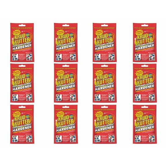 Krud Kutter Waste Paint Hardener, 3.5 Oz. Bag - Lot of 12