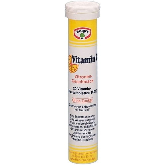 Krueger Vitamin C- Effervescent Tablets (80 g /20 Tablets)