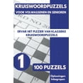thumbnail image 1 of Kruiswoordpuzzels Voor Volwassenen: Puzzelboek voor Tieners, Volwassenen en Senioren - 100 Puzzels 01, (Paperback), 1 of 1