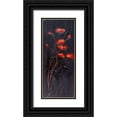 thumbnail image 1 of Kruk 15x32 Black Ornate Wood Framed with Double Matting Museum Art Print Titled - Poppies Trip1, 1 of 4