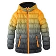 thumbnail image 1 of Krumba Boy's Zipper Gradient Water Resistant Puffer Jacket Black 158, 1 of 10