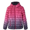 thumbnail image 1 of Krumba Girl's Zip Off Gradient Water Resistant Puffer Jacket Purple 140, 1 of 10