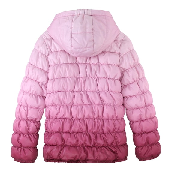Krumba Girl's Zip Off Gradient Water Resistant Puffer Jacket Violet 152