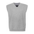 thumbnail image 1 of Krumba Men Plus Size Knit Big & Tall V Neck Oversized Pullover Sweater Vest 3XL Charcoal, 1 of 8