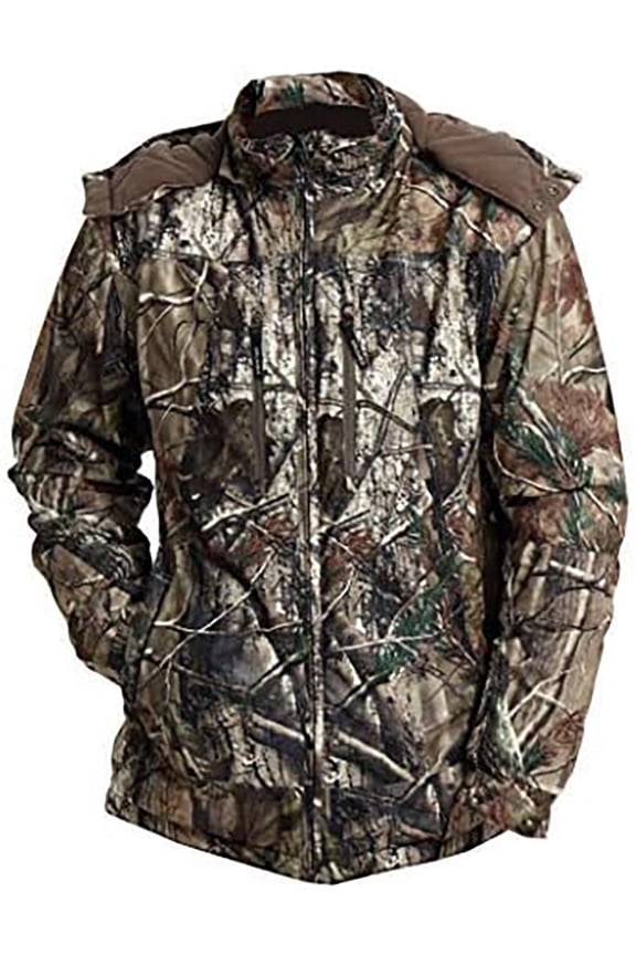 Men's Camo Jacket Winter Windproof Softshell Outdoor Camping Coat S