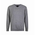 thumbnail image 1 of Krumba Men's Cotton Oversized V-Neck Classical Pull-On Sweater 2XL Charcoal, 1 of 11