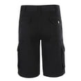 thumbnail image 1 of Krumba Men's Cotton Pigment Dyeing Outdoor Casual Cargo Shorts Black Size 36, 1 of 8