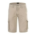 thumbnail image 1 of Krumba Men's Cotton Pigment Dyeing Outdoor Casual Cargo Shorts Khaki Size 42, 1 of 9