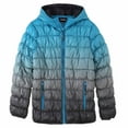 thumbnail image 1 of Krumba Men's Zip Off Gradient Water Resistant Jacket L Turquoise, 1 of 9