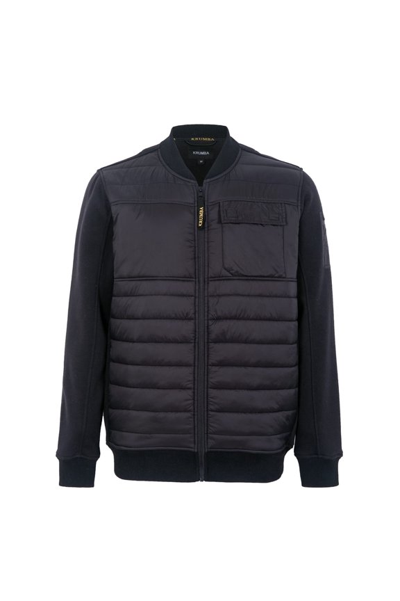 Mens Lightweight Flight Jacket: Casual Zip-Up Quilted Windbreaker Winter Fashion Jackets Black XL