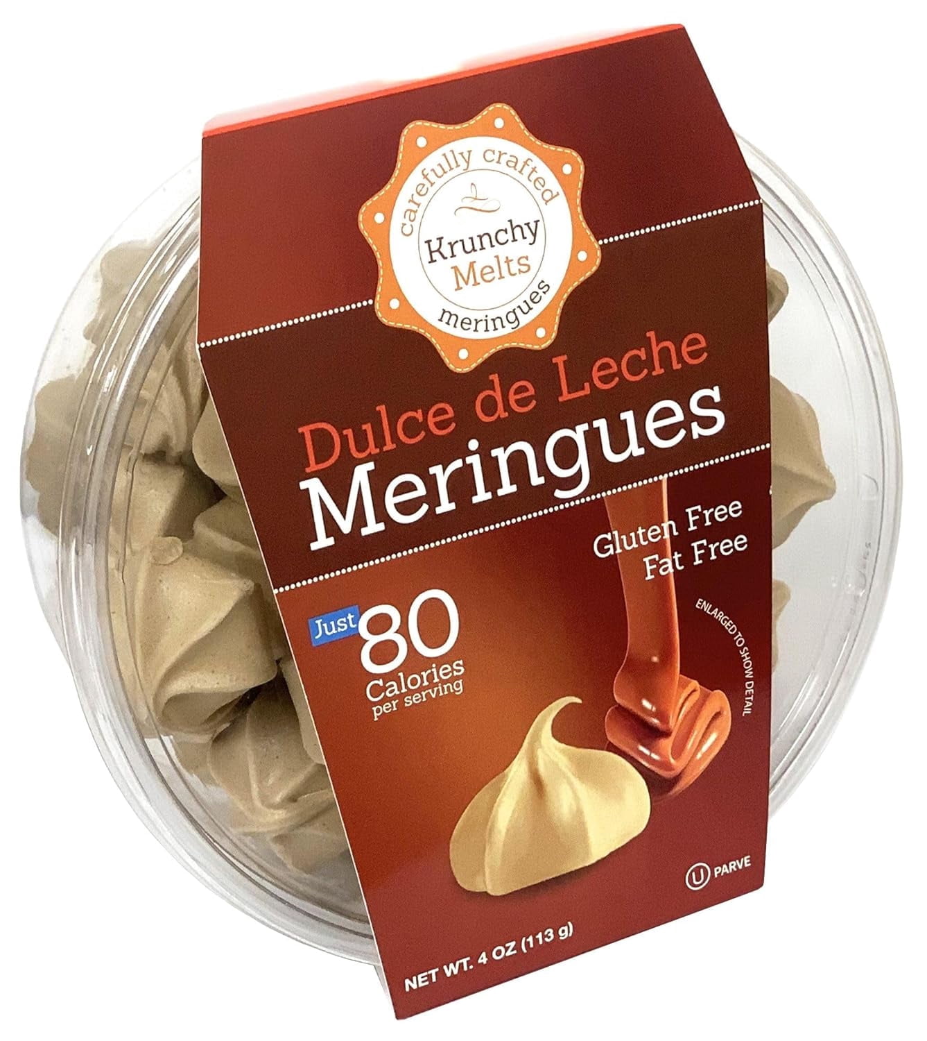 Krunchy Melts Original Meringue Cookies | Dulce de Leche Flavor