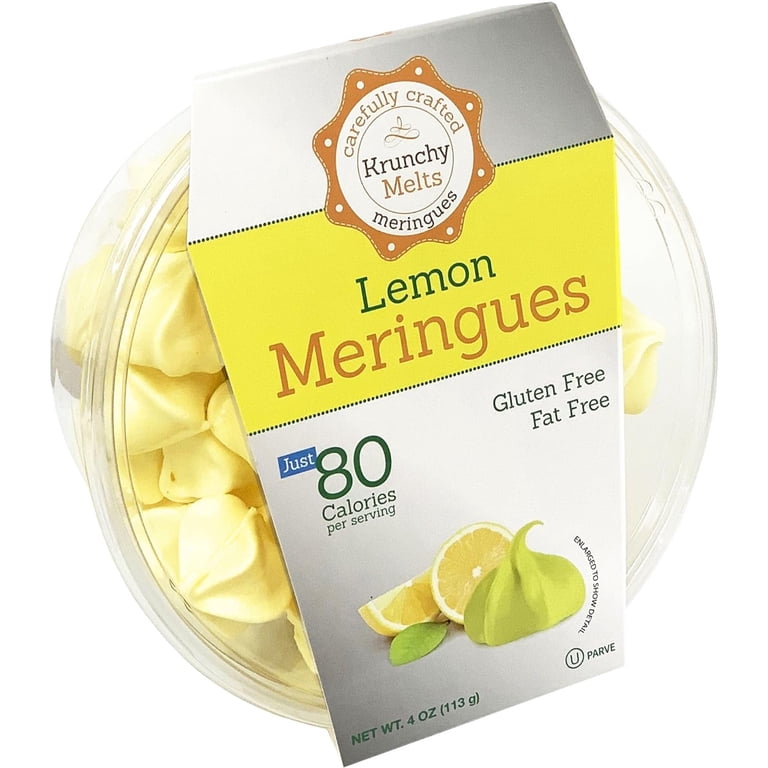 Krunchy Melts, Meringue Cookies, Lemon Flavor, 80 Calories Per