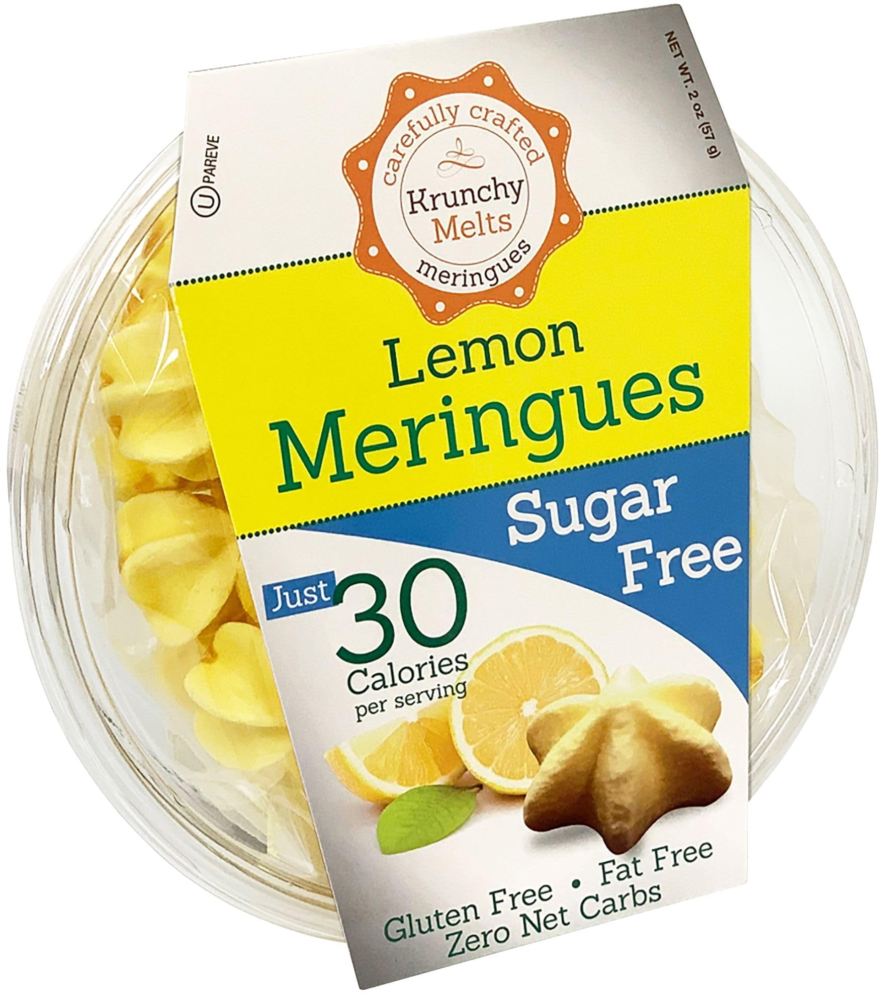 Krunchy Melts Original Sugar STF9 Free Meringue Cookies Sugar Free