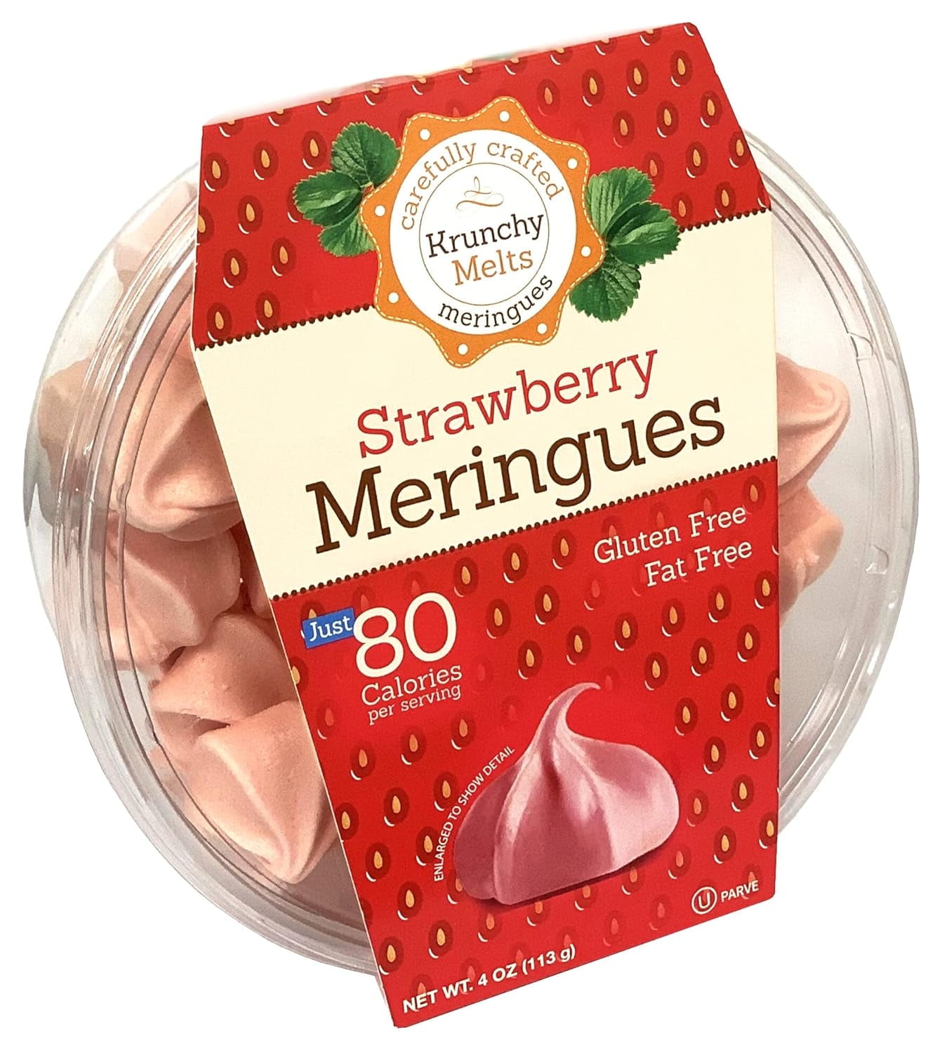 Krunchy Melts, Meringue Cookies, Strawberry Flavor, 4 Oz - Walmart.com