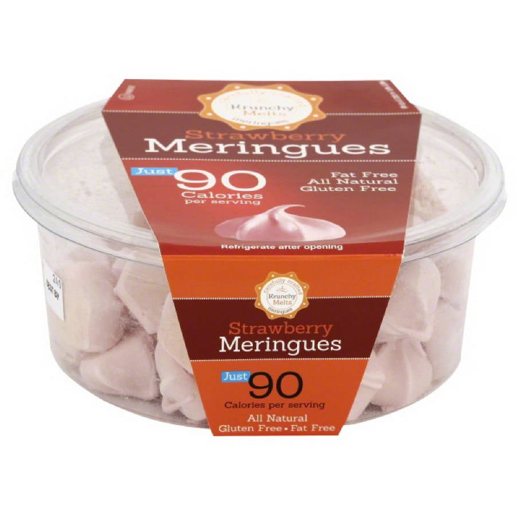 Krunchy Melts Strawberry Meringues Cookies, 4 oz, (Pack of 12