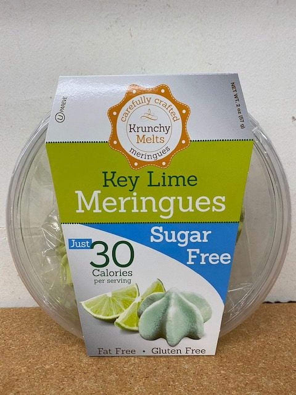 Krunchy Melts Sugar Free Cookies 2oz. Key Lime Meringues