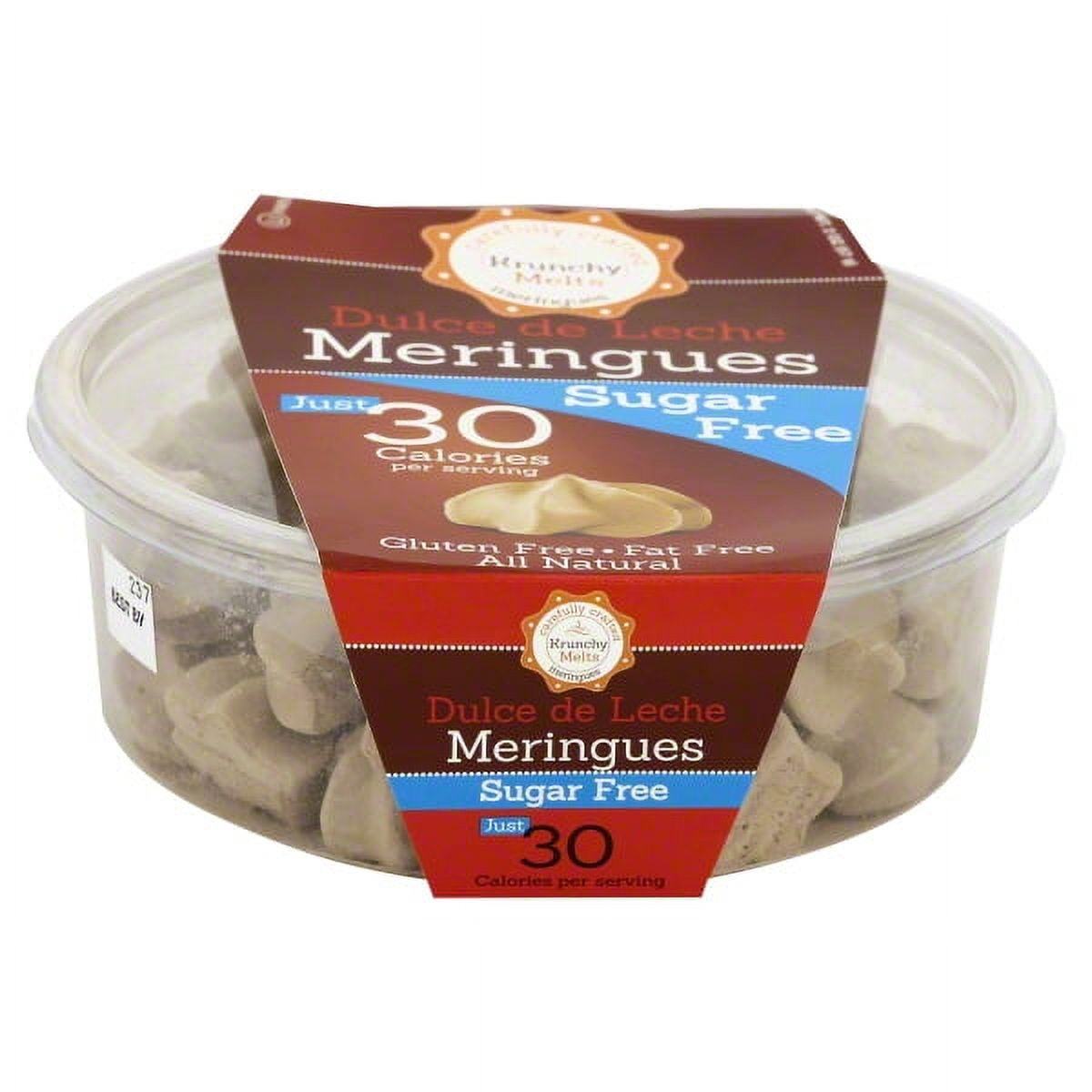 Krunchy Melts Sugar Free Cookies 2oz. Meringues Dulce De Leche