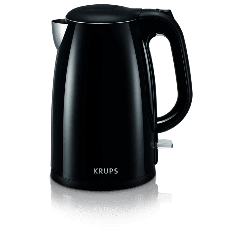 KRUPS BW260850 Cool-touch Stainless Steel Double Wall Electric Kettle,  1.5L, 1.5