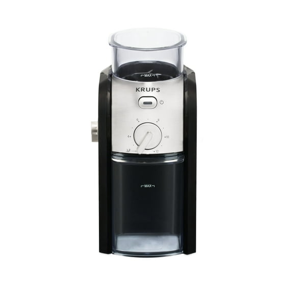 Krups Burr Mill Coffee Grinder, Black, GVX212
