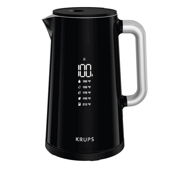 Krups Kettle with Large Digital Screen, 1.7 L, 12 Cup, BW802852