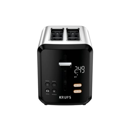 Krups My Memory Digital Stainless Steel, 2 Slot Toaster with Extra Large LED Display, KH320D50
