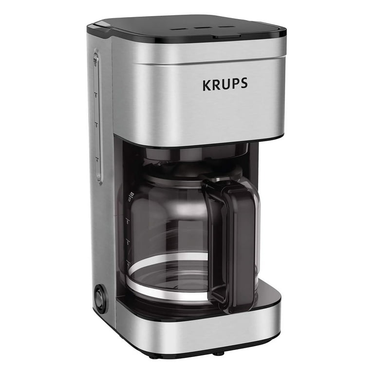 Krups Simply Brew Stainless Steel Drip Coffee Maker 5 Cup, Keep Warm  Function, Reusable coffee filter, Ultra Compact 650 Watts Coffee Filter,  Drip