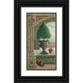 thumbnail image 1 of Kruskamp, Janet 11x18 Black Ornate Wood Framed with Double Matting Museum Art Print Titled - Apple and Topiary, 1 of 4