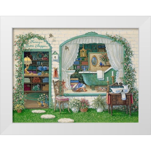 Kruskamp, Janet 14x12 White Modern Wood Framed Museum Art Print Titled - Fancy Bath Shoppe