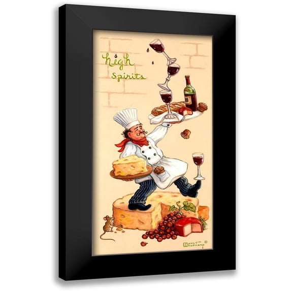 Kruskamp, Janet 14x24 Black Modern Framed Museum Art Print Titled - High Spirits