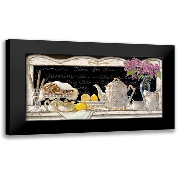 Kruskamp, Janet 14x9 Black Modern Framed Museum Art Print Titled - Time for Tea