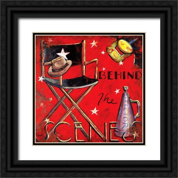Kruskamp, Janet 15x15 Black Ornate Wood Framed with Double Matting Museum Art Print Titled - Behind The Scenes