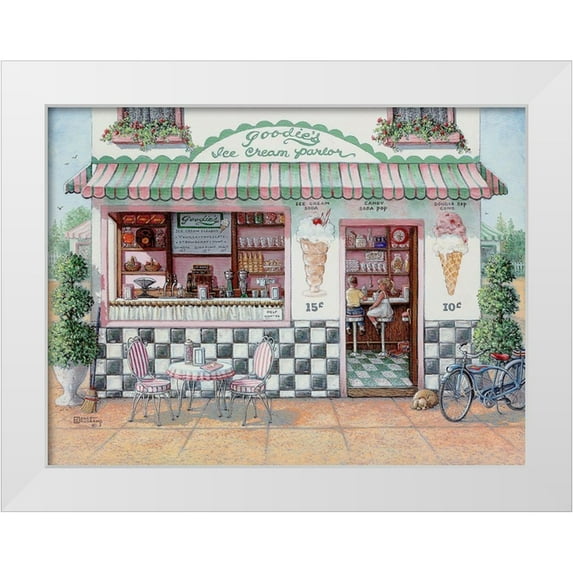 Kruskamp, Janet 18x15 White Modern Wood Framed Museum Art Print Titled - Goodies