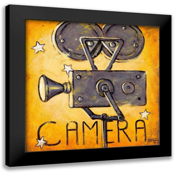 Kruskamp, Janet 20x20 Black Modern Framed Museum Art Print Titled - Camera