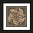 thumbnail image 1 of Kruskamp, Janet 20x20 Black Ornate Wood Framed with Double Matting Museum Art Print Titled - Rosette II, 1 of 4
