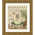 thumbnail image 1 of Kruskamp, Janet 20x24 Gold Ornate Wood Framed with Double Matting Museum Art Print Titled - Elegant Bath III, 1 of 4