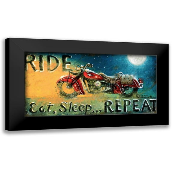 Kruskamp, Janet 24x14 Black Modern Framed Museum Art Print Titled - Ride