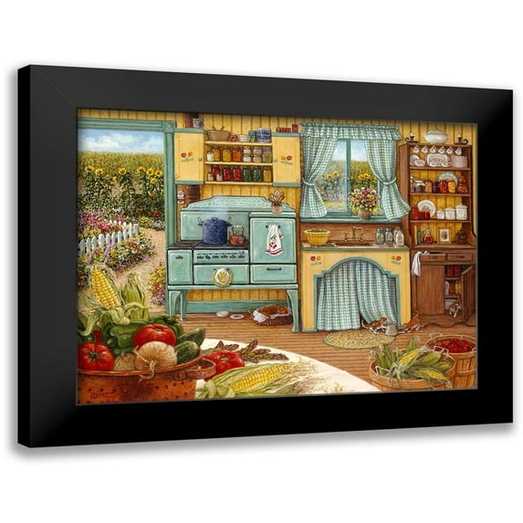 Kruskamp, Janet 24x19 Black Modern Framed Museum Art Print Titled - Canning Day