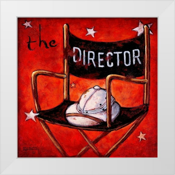 Kruskamp, Janet 26x26 White Modern Wood Framed Museum Art Print Titled - The Director