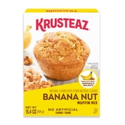 Krusteaz Banana Nut Muffin Mix, Banana Nut Muffins Made With Real Bananas and Real Walnuts, 15.4 oz Box