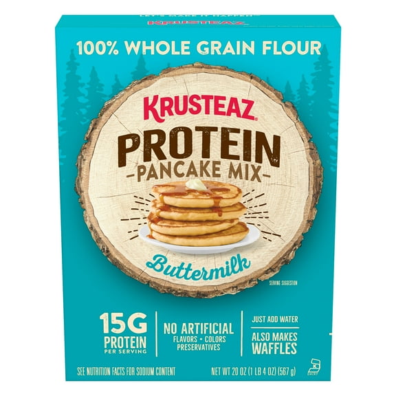 Krusteaz® Buttermilk Protein Pancake Mix 20 oz. Box
